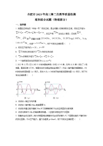 2022-2023学年安徽省合肥市高三下学期二模物理试题（解析版）