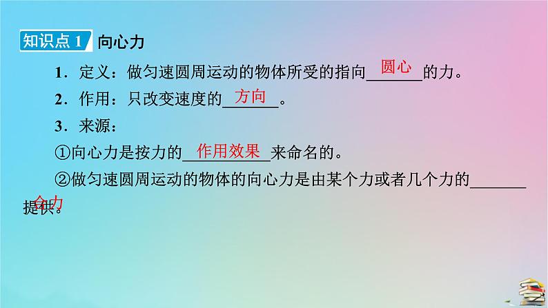 新教材2023年高中物理第6章圆周运动2向心力第1课时向心力课件新人教版必修第二册第7页