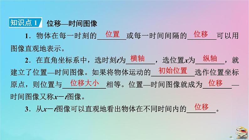 新教材2023年高中物理第1章运动的描述2时间位移第2课时位移_时间图像位移和时间的测量课件新人教版必修第一册08