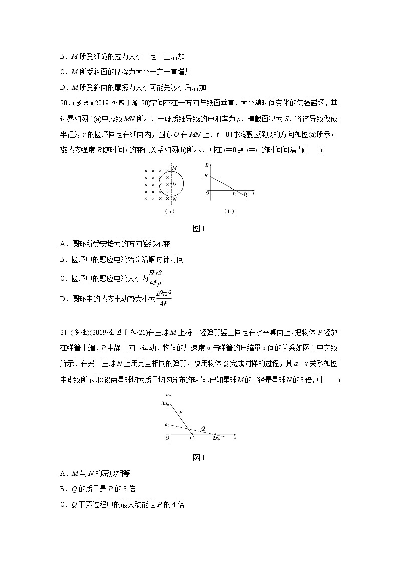【品优教学】2019年湖南省高考物理试卷（新课标ⅰ）（原卷版）第3页
