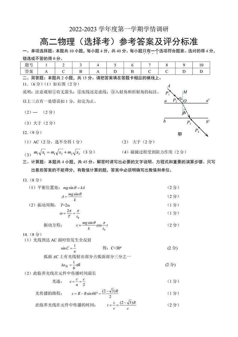 2022-2023学年江苏省徐州市铜山区高二上学期期中考试物理试题（PDF版）01