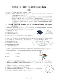 2023届广东省深圳市高级中学高三模拟预测物理试题