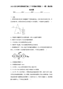 2023届天津市滨海新区高三下学期高考模拟（一模）测试物理试题（无答案）