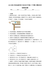 2023届江苏省盐城市阜宁县东沟中学高三下学期三模热身训练物理试题（含解析）