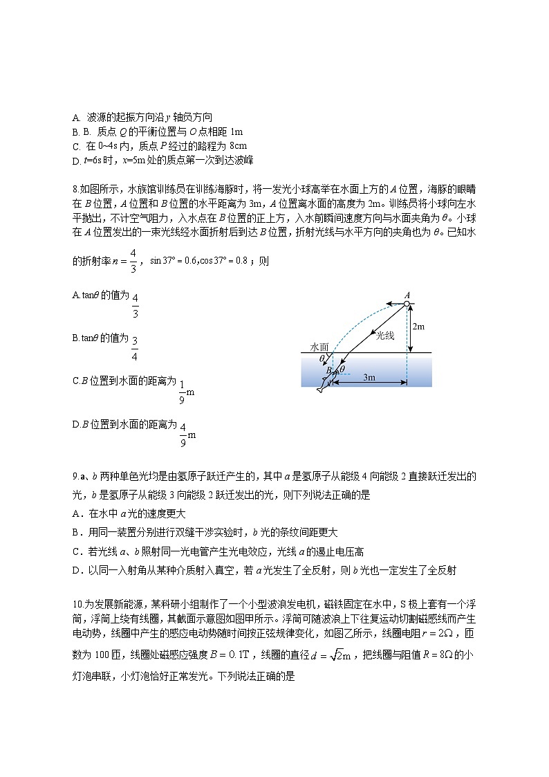 湖南省岳阳市2023届高三下学期信息卷（三）物理试题第3页