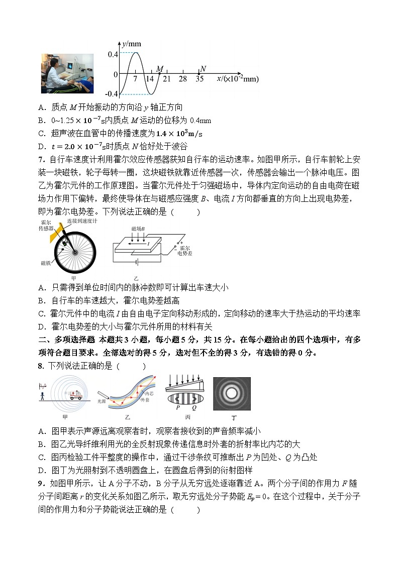 重庆市三峡名校联盟2022-2023学年高二物理下学期联考试题（Word版附解析）03