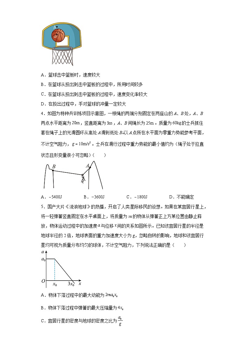 2023届江西省鹰潭市高三下学期第二次模拟考试理综物理试题（含解析）02