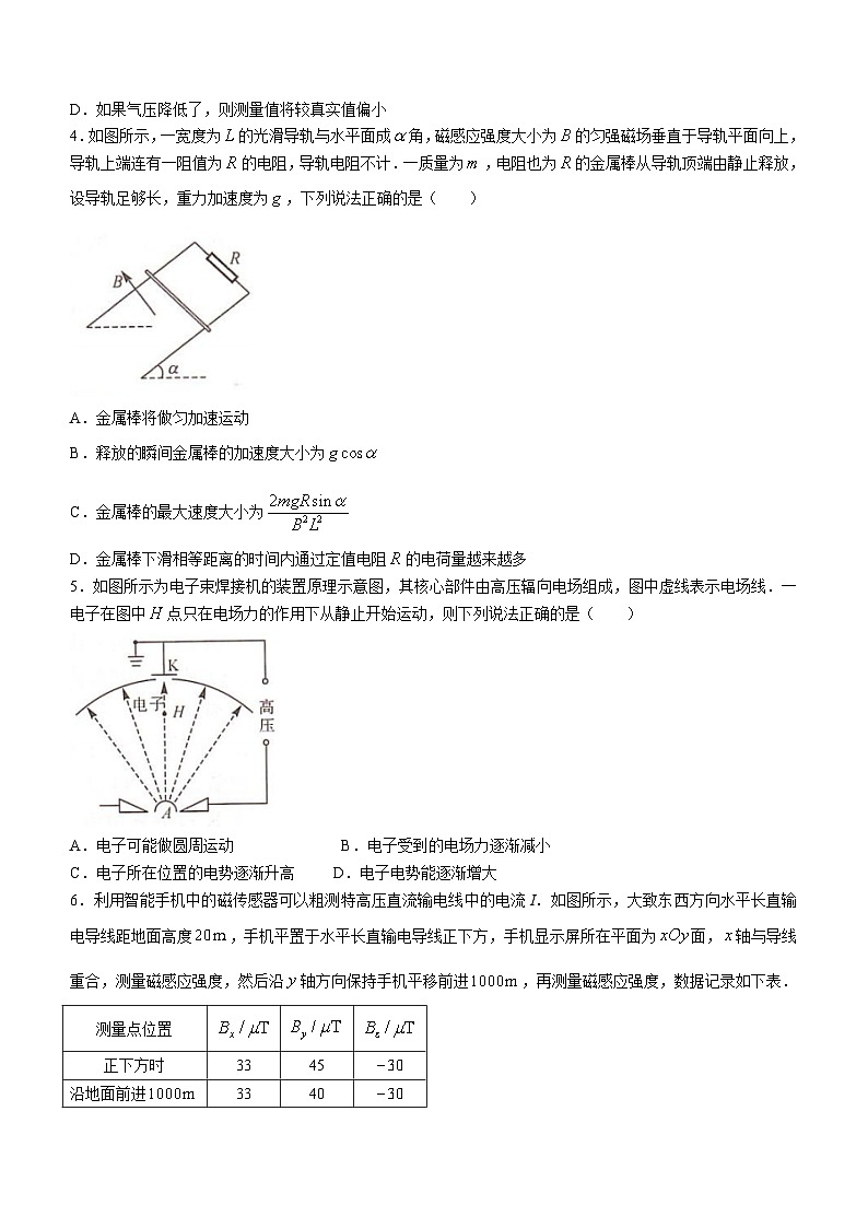 湖南省名校联盟2023届高三物理下学期5月冲刺压轴大联考试卷（Word版附解析）第2页