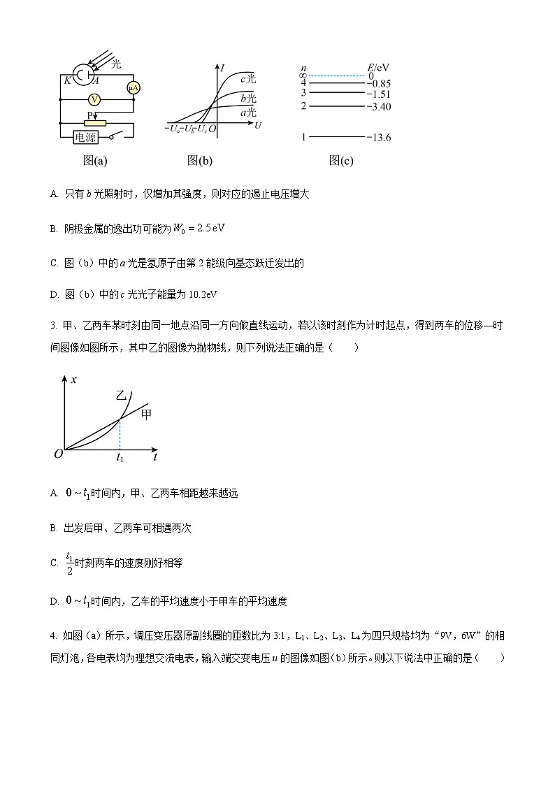 2023届湖南省邵阳市高三第三次联考（三模）物理试题含答案第2页