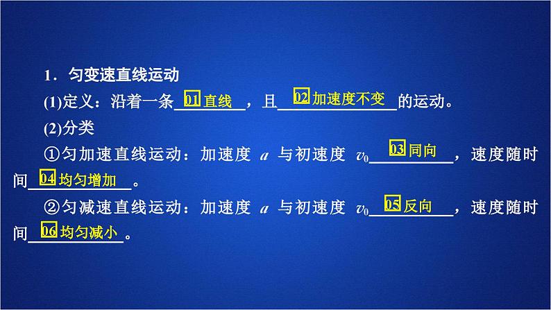 2022-2023年人教版(2019)新教材高中物理必修1 第2章匀变速直线运动的研究第2节匀变速直线运动速度与时间的关系(1)课件第2页