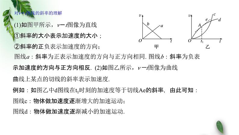 2022-2023年人教版(2019)新教材高中物理必修1 第2章匀变速直线运动的研究专题 速度—时间图象（v-t图像）课件07