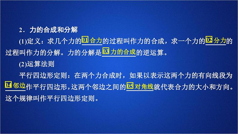 2022-2023年人教版(2019)新教材高中物理必修1 第3章相互作用-力第4节力的合成和分解课件第3页
