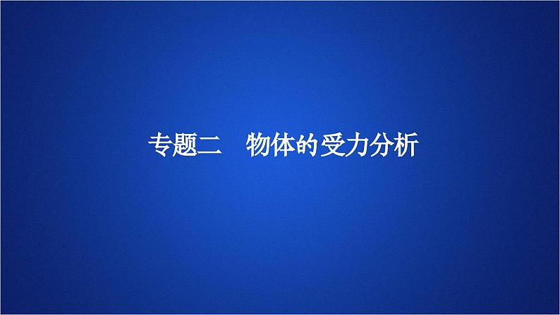 2022-2023年人教版(2019)新教材高中物理必修1 第3章相互作用-力专题 物体的受力分析课件第1页