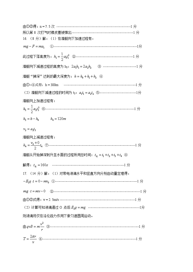 2022届山东省淄博市高三模拟考试（一模）物理试题（PDF版）02
