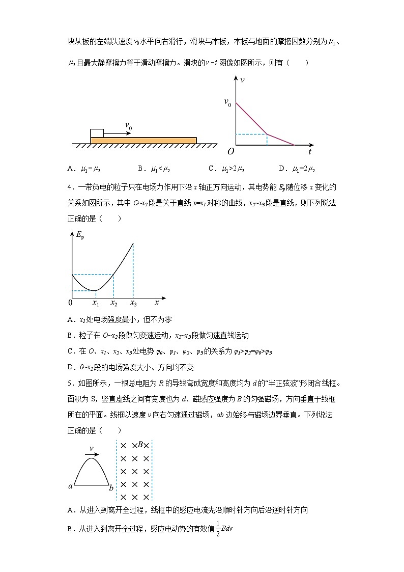 2023届湖北省高三下学期高考冲刺模拟物理试题（六）（含解析）第2页
