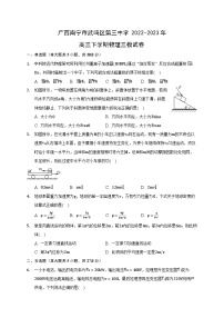 广西南宁市武鸣区第三中学2022-2023学年高三物理下学期三模试卷（Word版附答案）