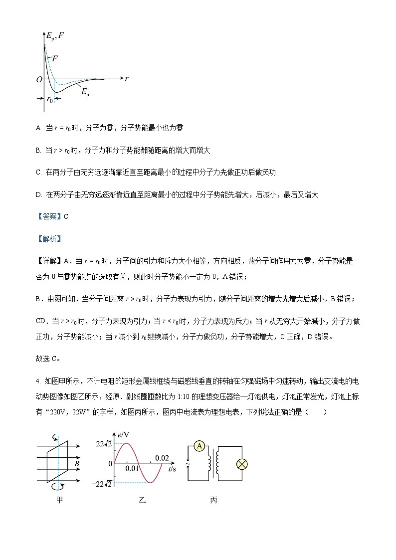 2022-2023学年云南省曲靖市会泽实验高级中学高二下学期月考（三）物理试题含解析03