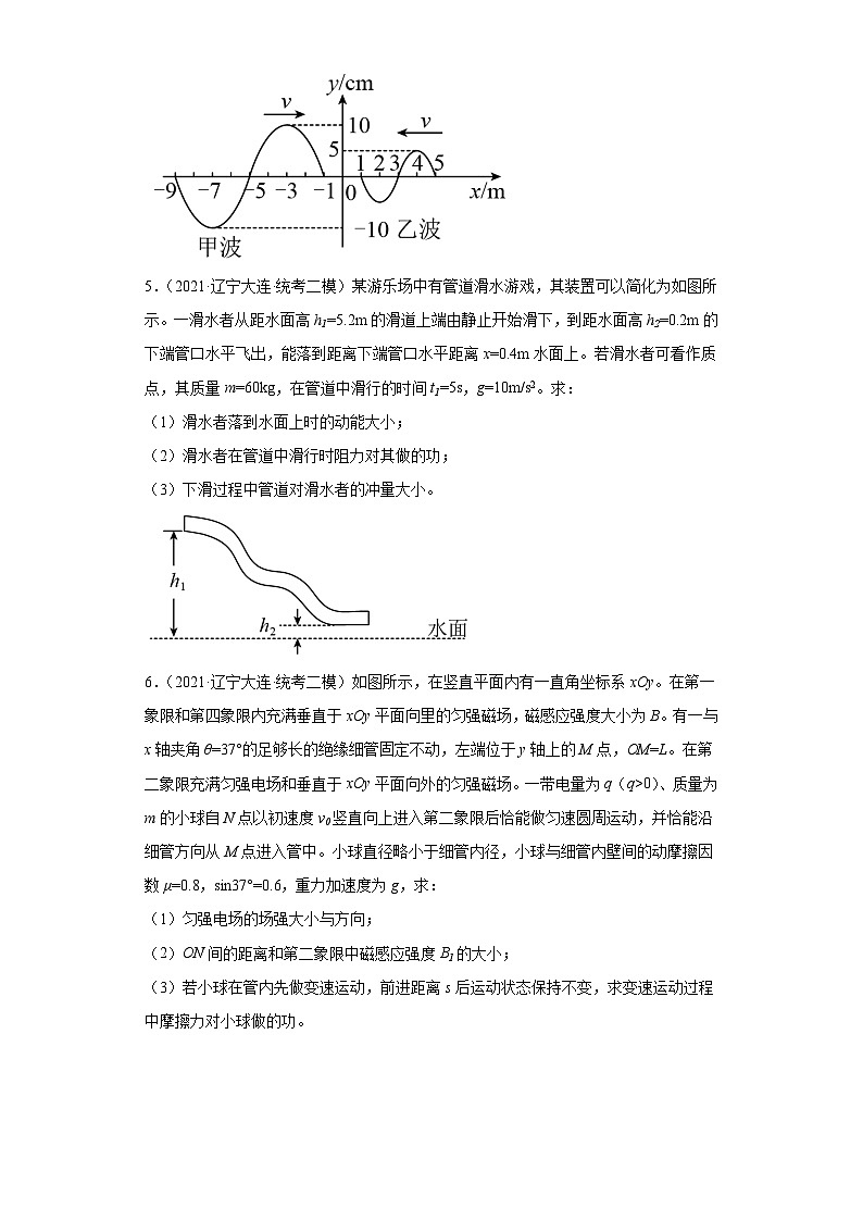 辽宁省大连市2021届-2023届高考物理三年模拟（二模）按题型分类汇编-02解答题03
