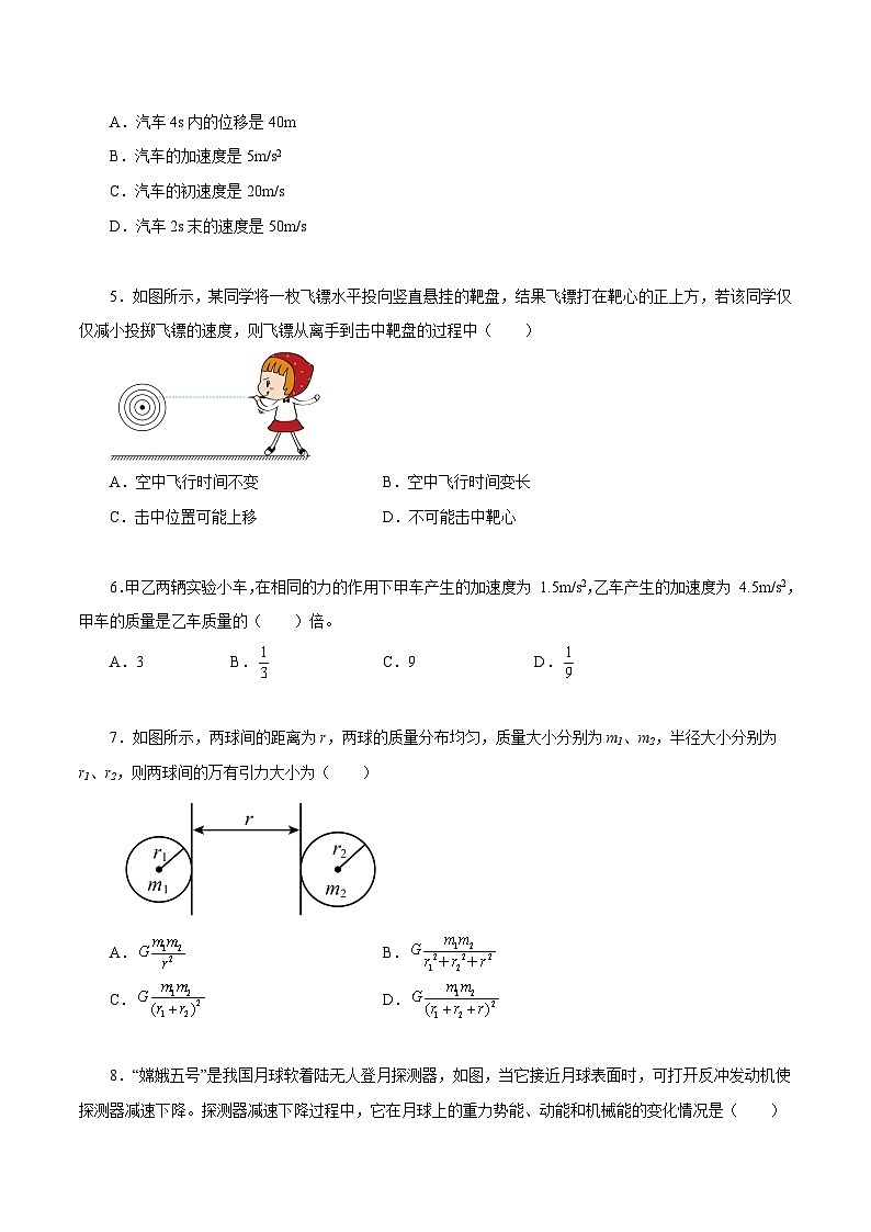 2023年3月辽宁省普通高中学业水平合格性考试物理模拟卷（二）02