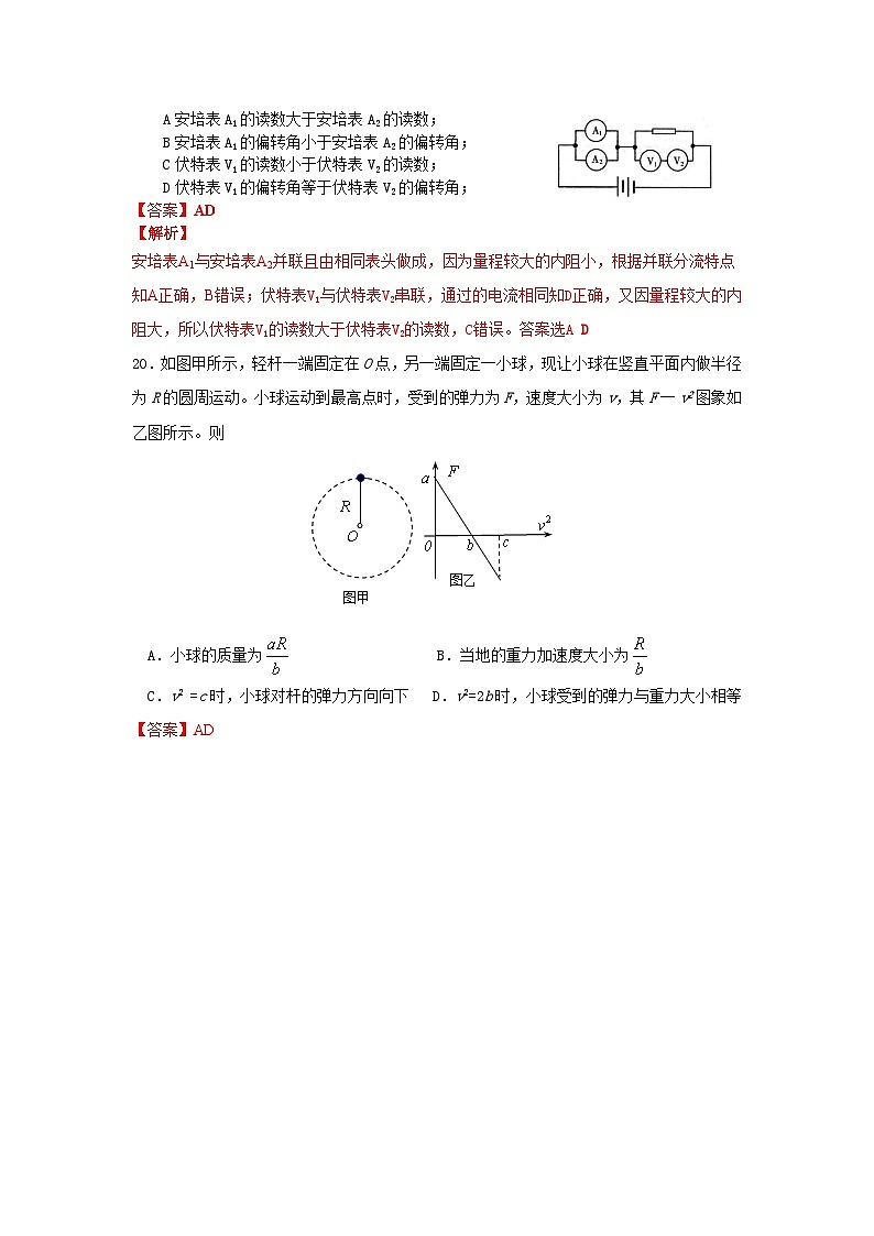 湖南省长沙市雅礼中学2015届高三4月（第八次）月考物理试题第3页