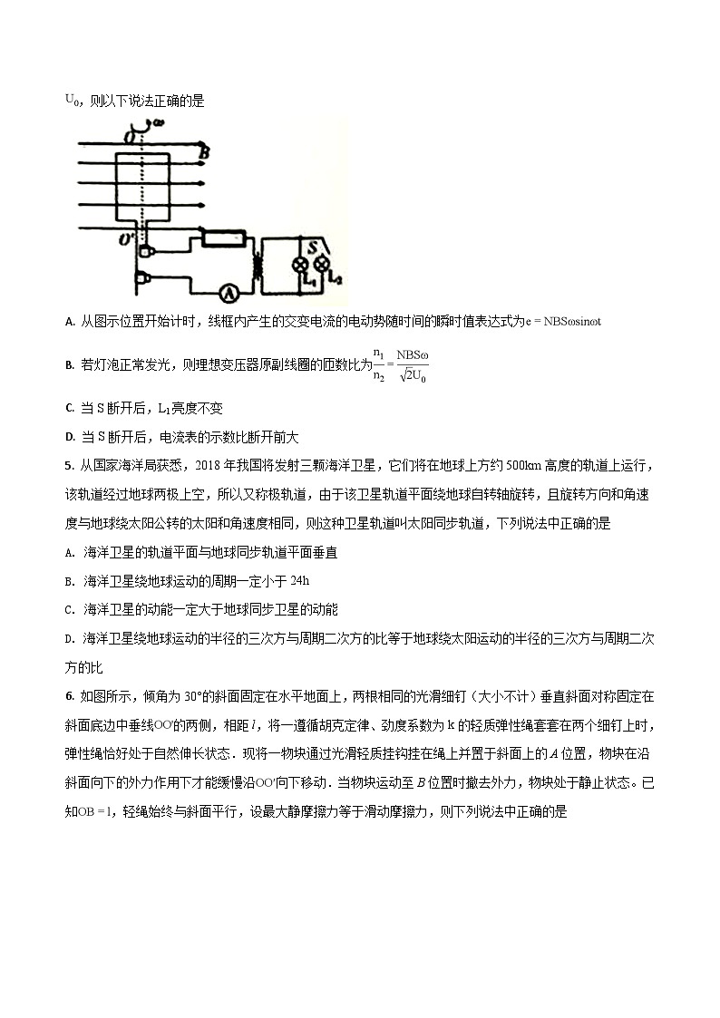 精品解析：【全国百强校】河北省衡水中学2018届高三第十六次模拟考试理科综合物理试题（原卷版）第2页