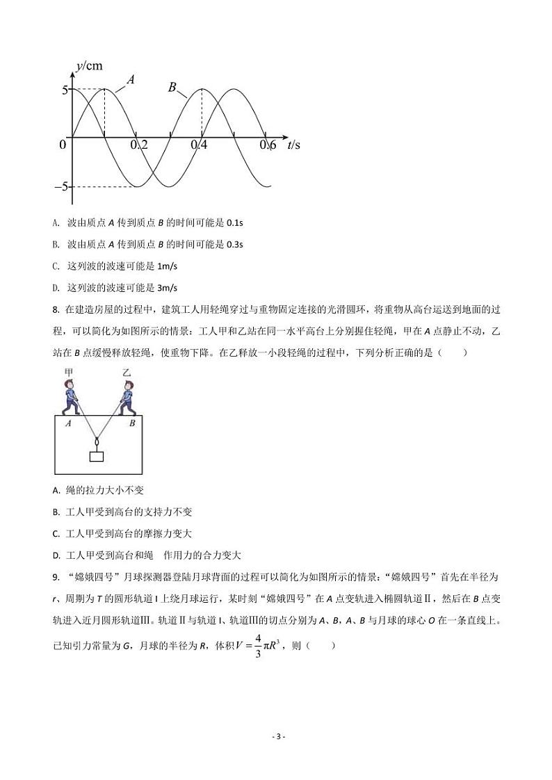 2022届北京市东城区高三下学期5月综合练习（二）（二模）物理试题（PDF版）03