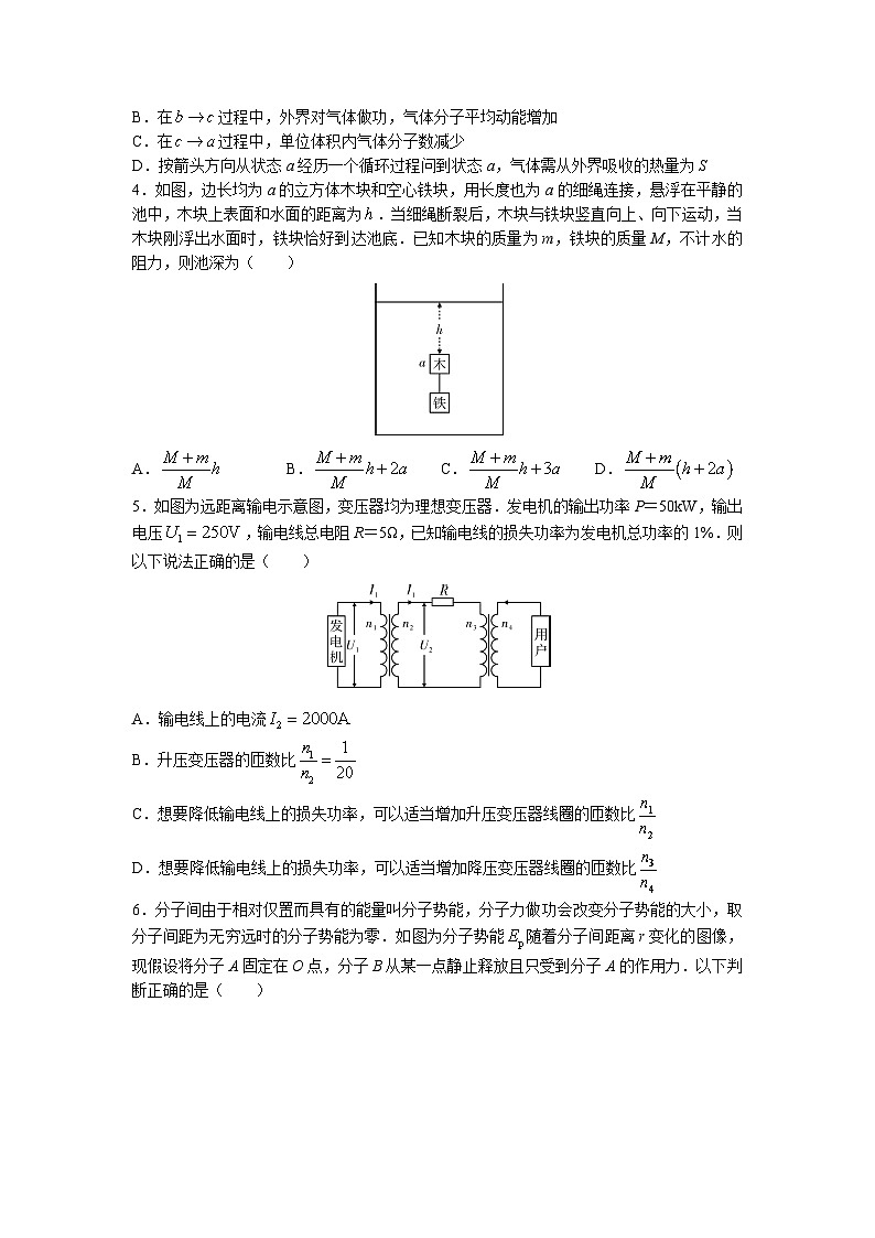 2022-2023学年湖北省武汉外国语学校等高中名校联盟高二下学期5月联合测评试题 物理 解析版第2页