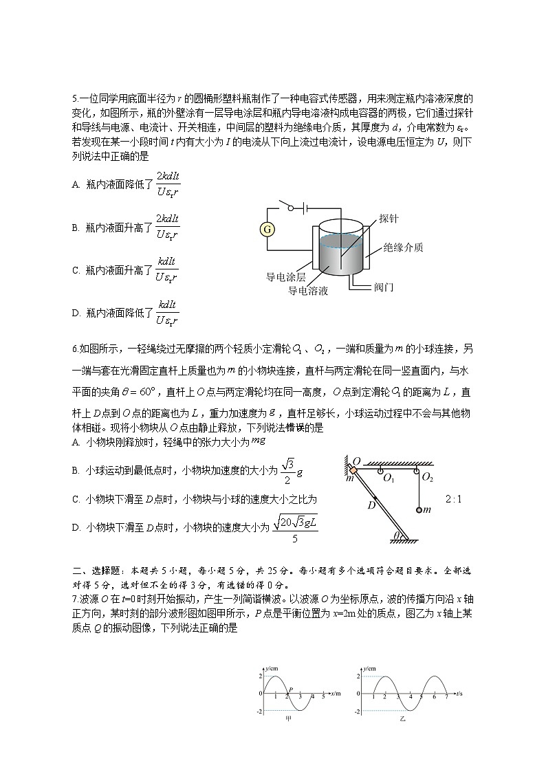 2023届湖南省岳阳市高三下学期信息卷（三）物理试题（解析版）02