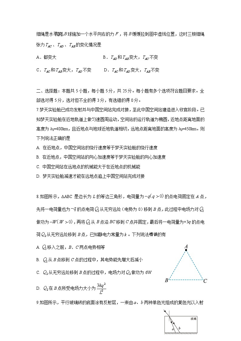 2023届湖南省岳阳市高三下学期信息卷（一）物理试卷（解析版）03