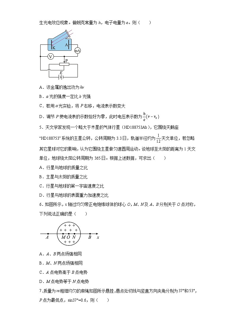 2023届江苏省徐州市睢宁县第一中学高三下学期5月模拟物理试题（含解析）第2页