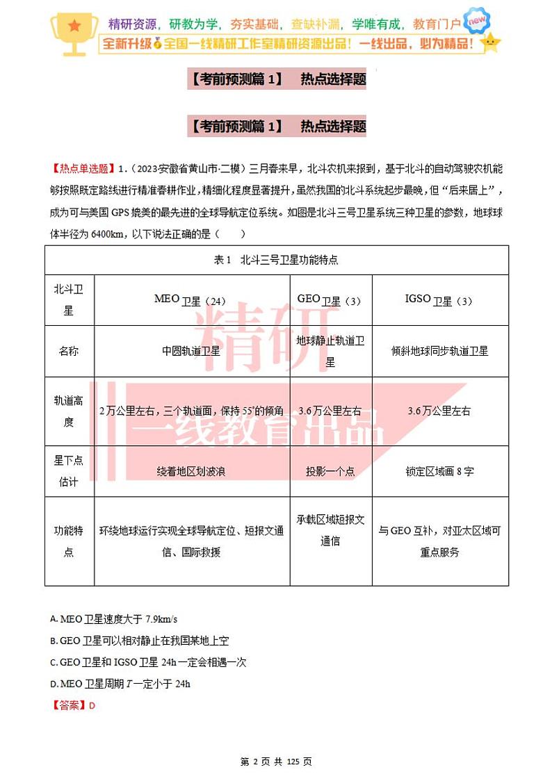 2023年高考考前最后一课-物理第2页