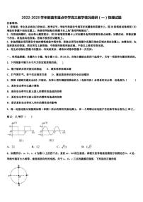 2022-2023学年那曲市重点中学高三教学情况调研（一）物理试题