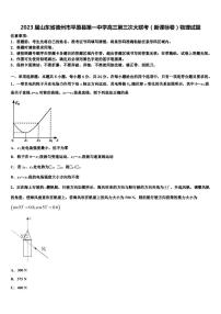 2023届山东省德州市平原县第一中学高三第三次大联考（新课标卷）物理试题