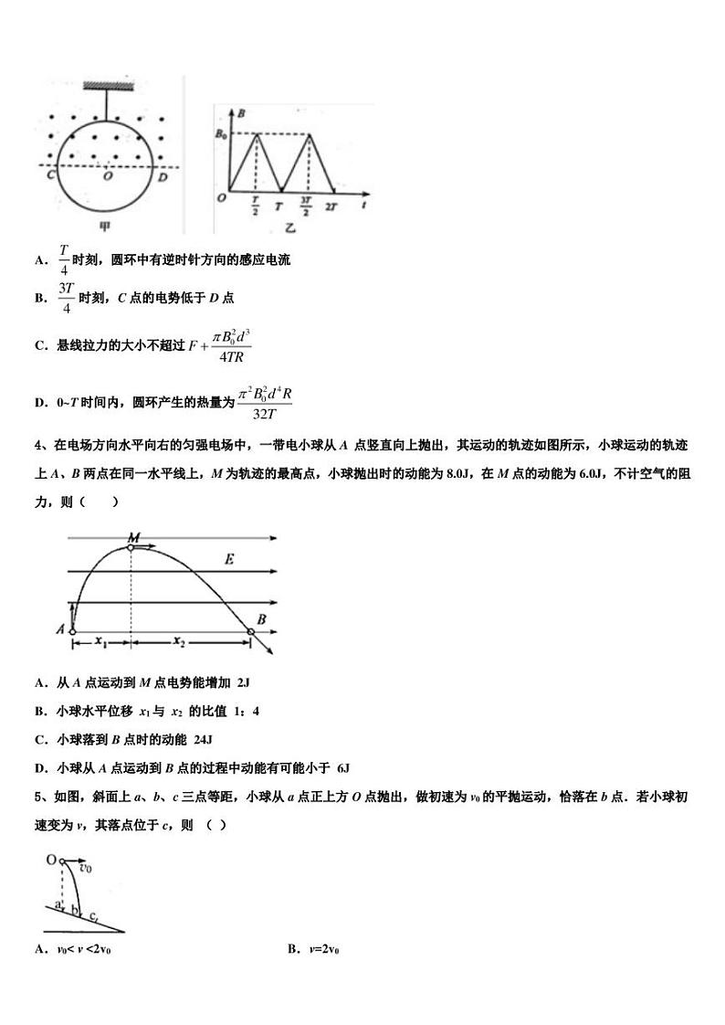 2022-2023学年辽宁葫芦岛协作校高三下学期4月考物理试题试卷.第2页
