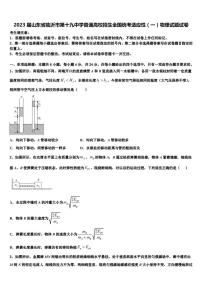 2023届山东省临沂市第十九中学普通高校招生全国统考适应性（一）物理试题试卷