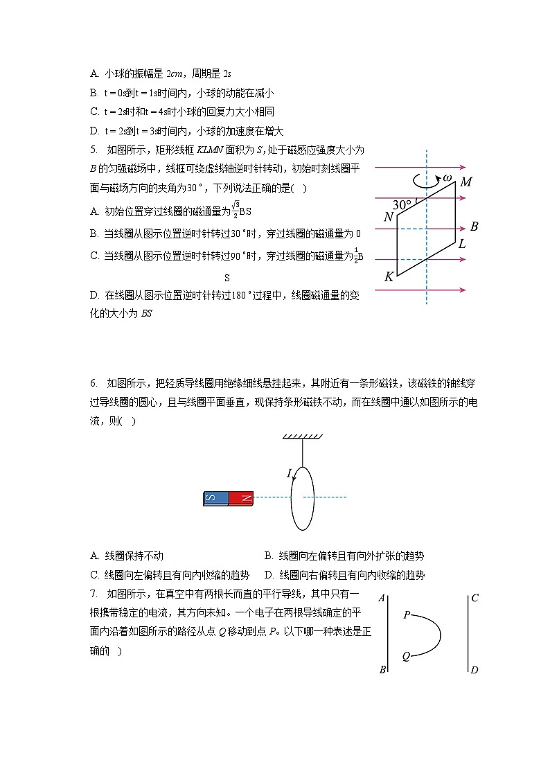 2022-2023学年重庆市巴蜀中学高二（上）期末物理试卷（含解析）第2页