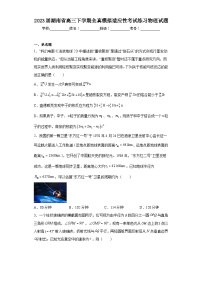 2023届湖南省高三下学期全真模拟适应性考试练习物理试题（含解析）