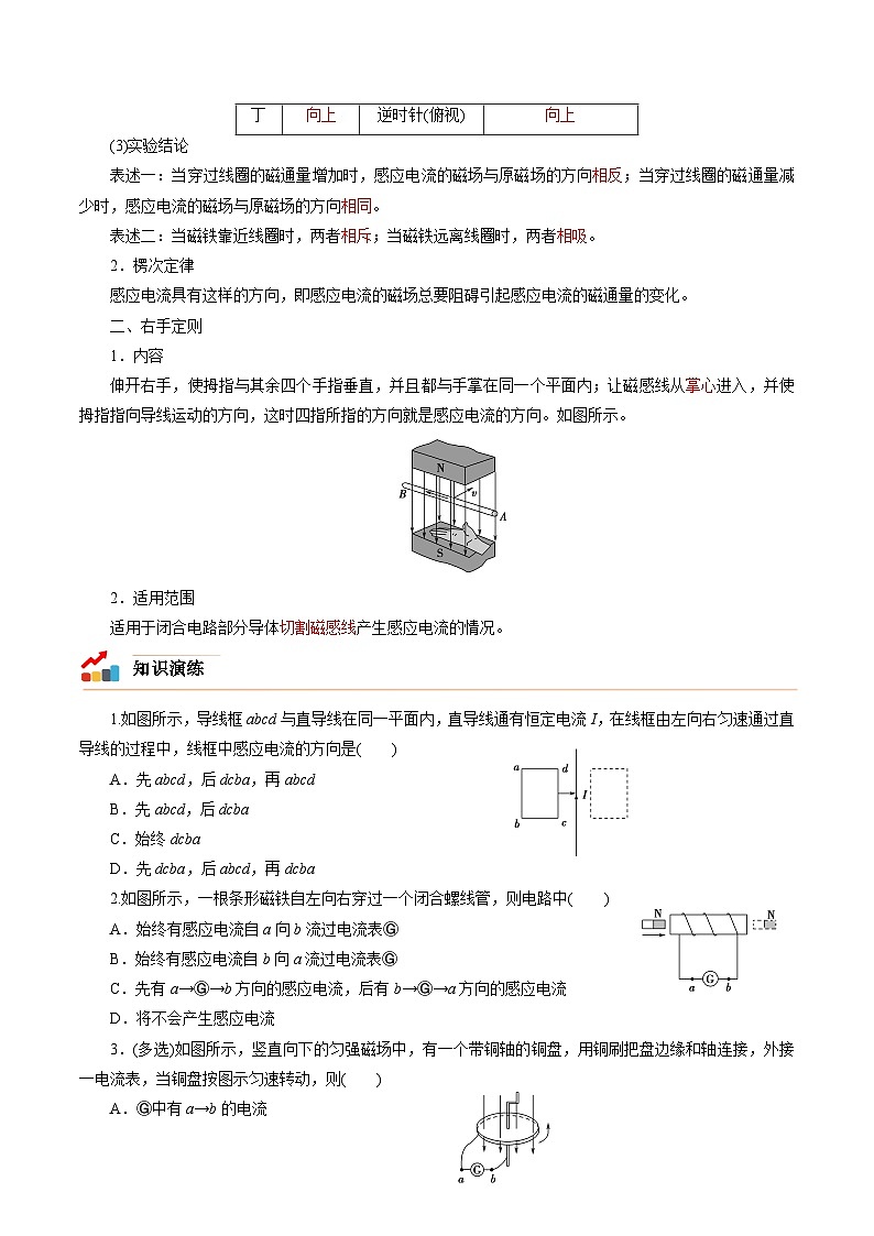 第二章  电磁感应复习——高二物理章节知识点精讲精练（人教版2019选择性必修第二册）（原卷版）第2页