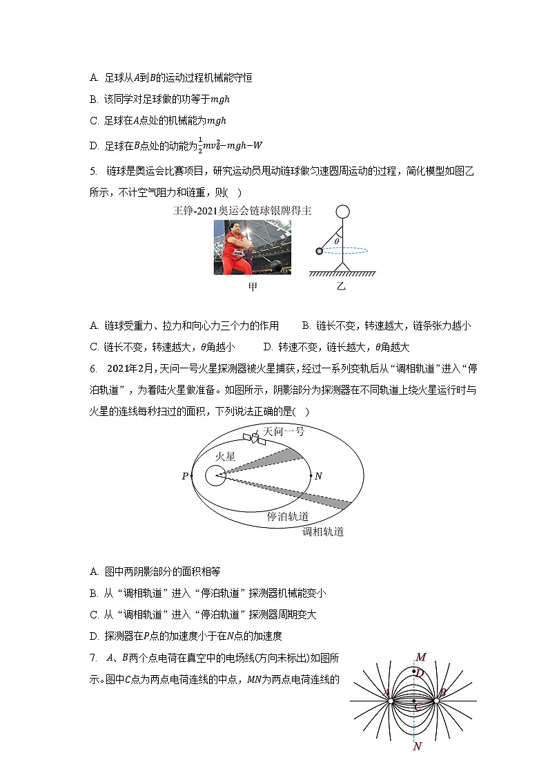 2022-2023学年江苏省南京市六校联合体高一（下）期中物理试卷及答案解析第2页