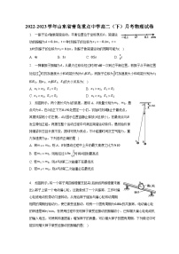 2022-2023学年山东省青岛重点中学高二（下）月考物理试卷及答案解析