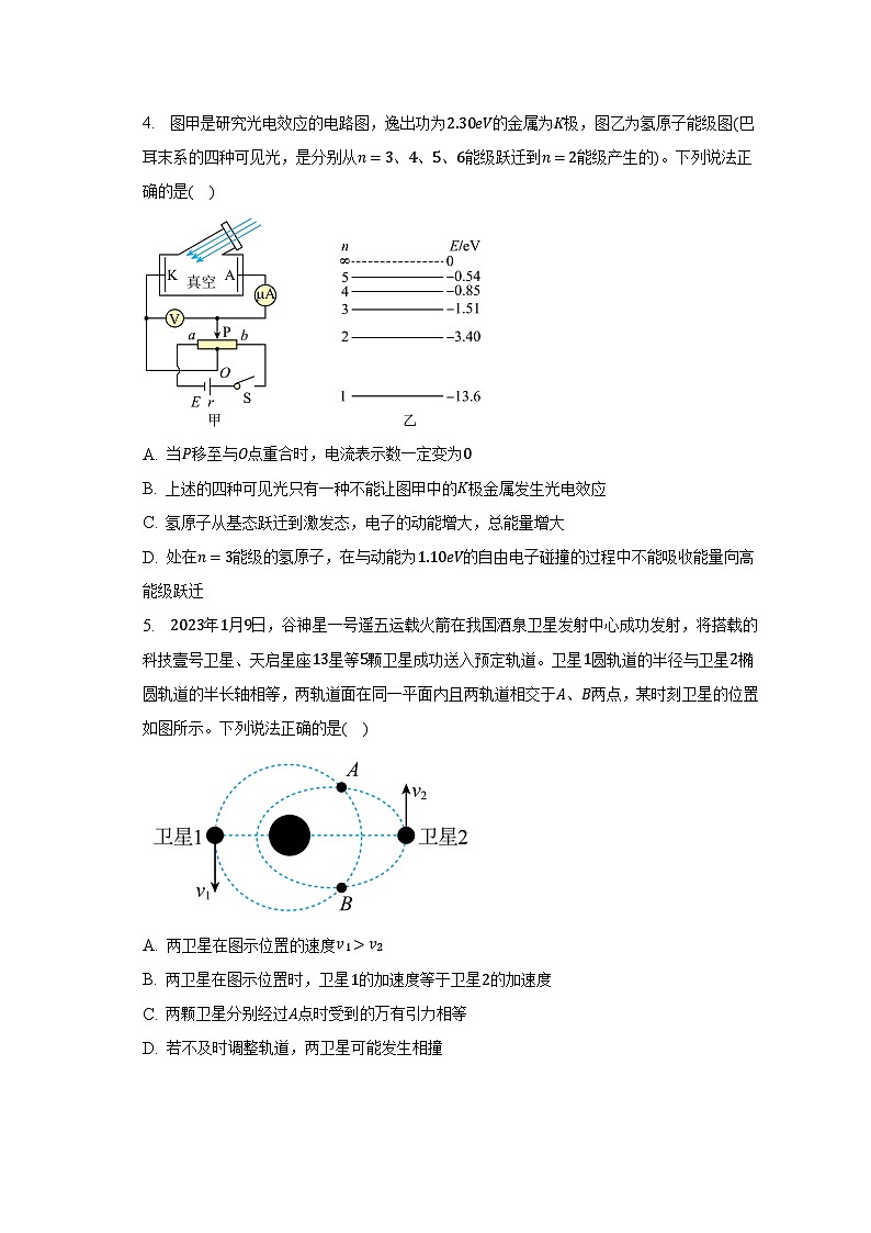2022-2023学年山东省普通高中高三（下）第二次学业水平等级考试模拟考试物理试卷及答案解析第2页
