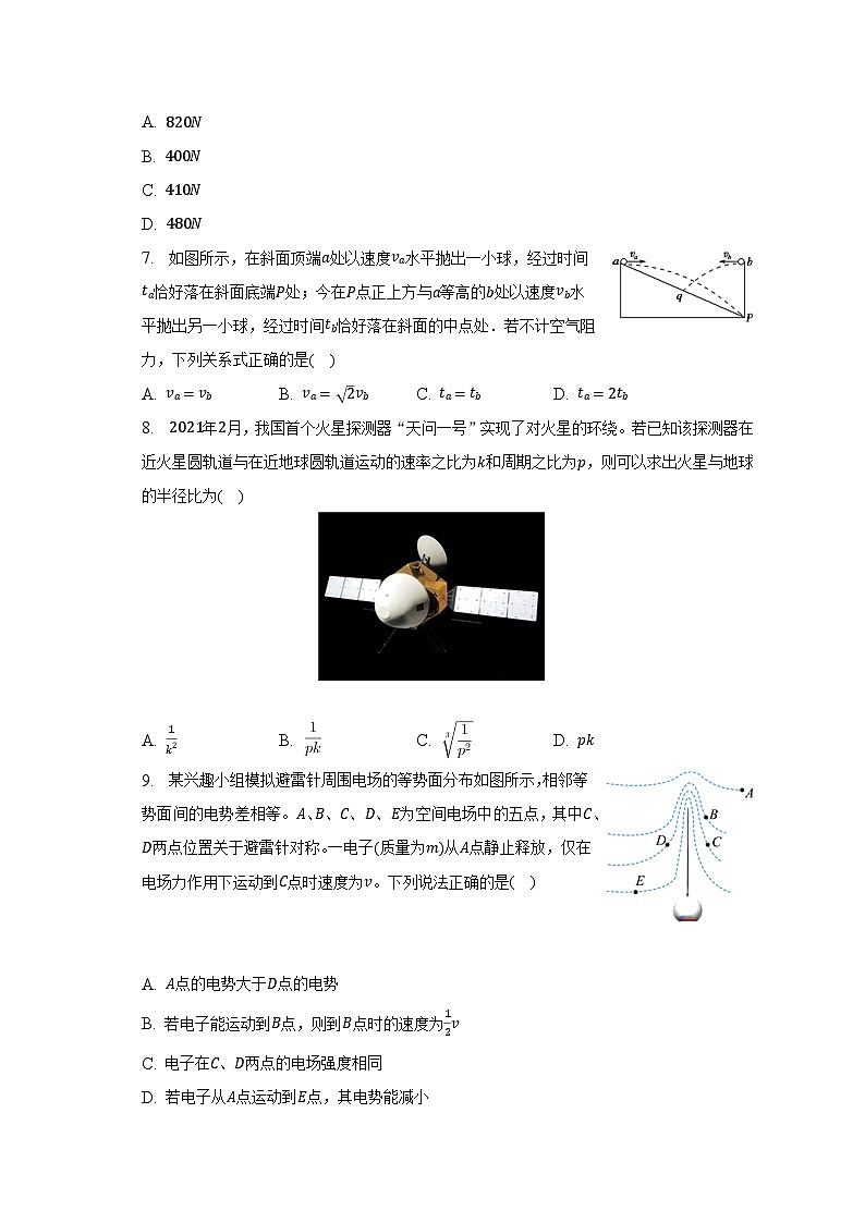 2022-2023学年浙江省温州市十校联合体高二（下）期中物理试卷（含解析）03