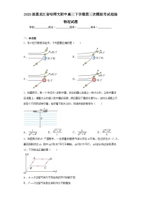 2023届黑龙江省哈师大附中高三下学期第三次模拟考试理综物理试题（含解析）