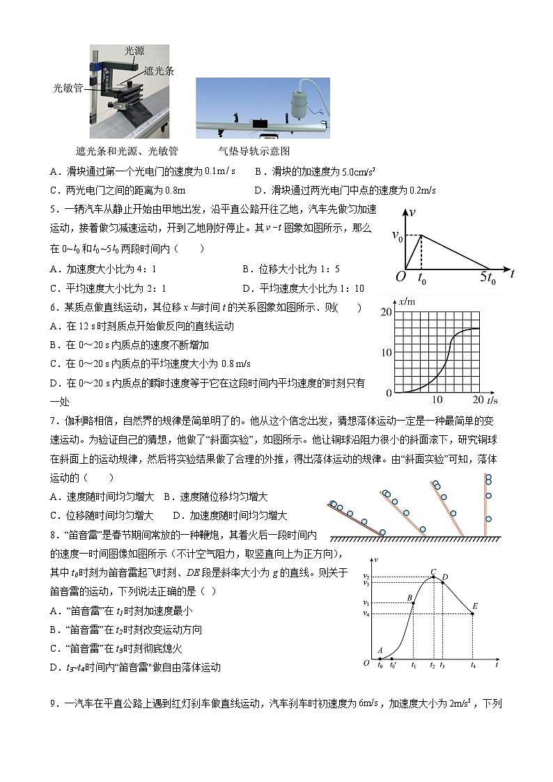 2023北京五十七中高一（上）期末物理（教师版）第2页