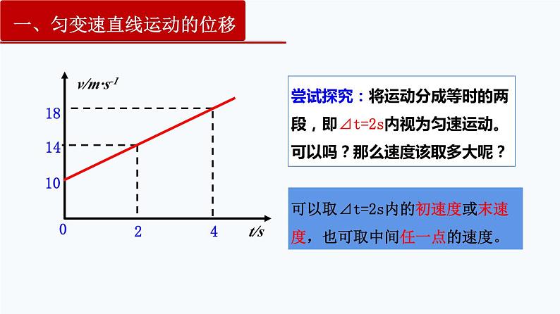 2.3 匀变速直线运动的位移与时间的关系（课件） 第5页