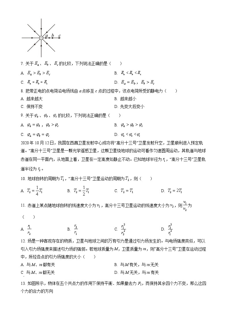 2023北京石景山高二（上）期末物理（教师版）第2页