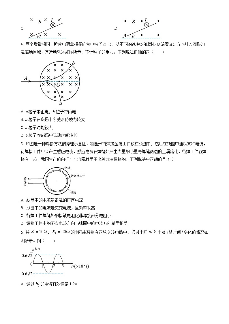 2023北京一零一中高二（上）期末物理（教师版）第2页
