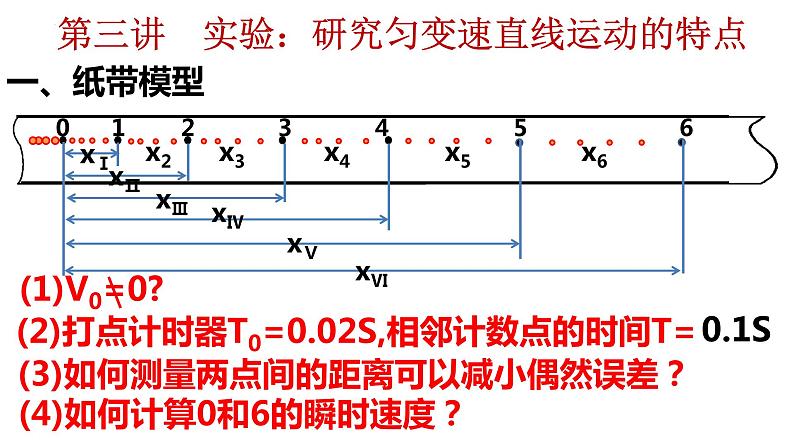 2023届高考物理一轮复习课件：第四讲 研究匀变速直线运动——纸带模型第2页