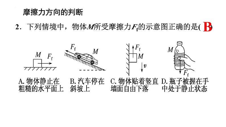 高考物理一轮复习课件：第二讲 摩擦力-摩擦自锁模型06