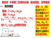 高考物理一轮复习：第四讲 牛顿第二定律的应用——板块、皮带模型课件PPT